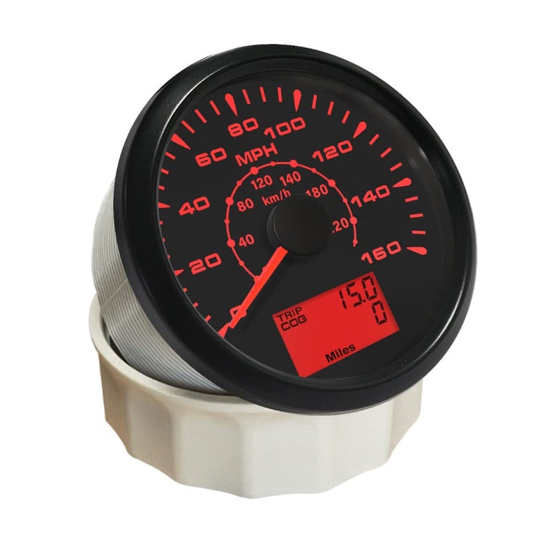 ELING Universal GPS Speedometer Gauge 160MPH 220KM/H Trip Counter Odometer for Car Racing Motorcycle 85mm 12V 24V - Image 2